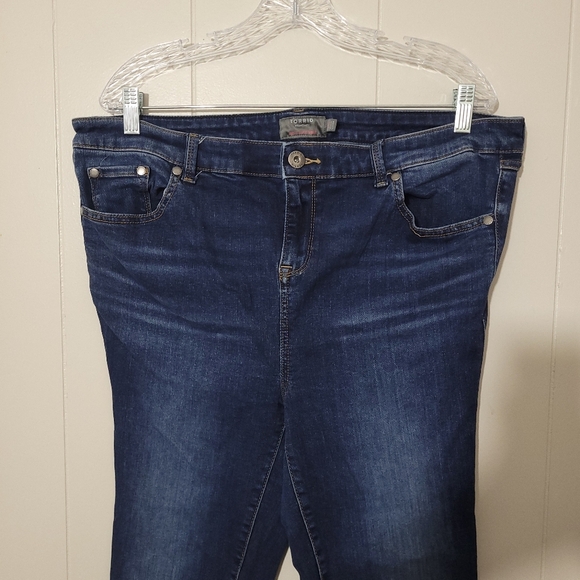 Torrid Midfit Super Skinny High Rise Stretch Size 16T - Picture 2 of 9
